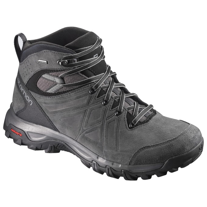 Buty Trekkingowe Męskie Salomon EVASION 2 MID LTR GTX® - Czarne - Polska (645-STPIWY)